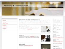 Tablet Screenshot of morrissey-law-pc.com